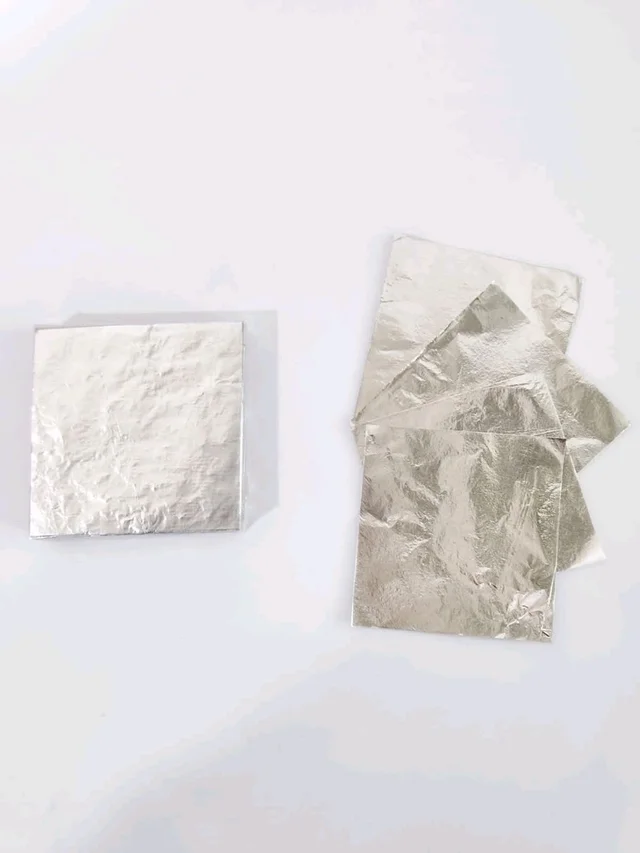 Aluminum Cut Foil Chocolate Wrapper - Silver, 8*8 Cm