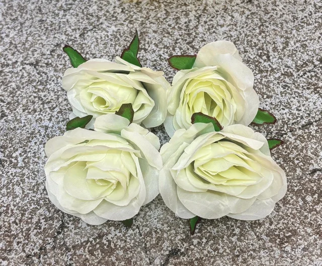 New Artificial Rose Flower - Delight 5, 4 Pcs Pack