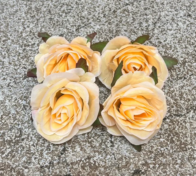 New Artificial Rose Flower - Delight 6, 4 Pcs Pack