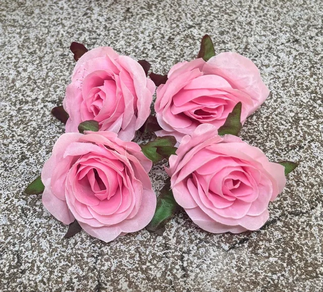 New Artificial Rose Flower - Delight 7, 4 Pcs Pack