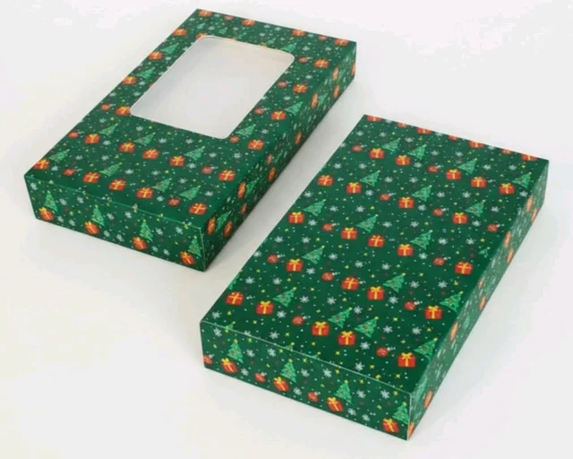Kunafa / Multipurpose Chocolate Bar Box - Green, 10 Pcs Pack, 6.5*3.5*1 Inch