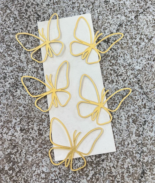 Acrylic Butterfly Cut Outs - Gold, Delight 2