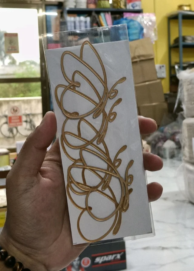Acrylic Butterfly Cut Outs - Gold, Delight 4