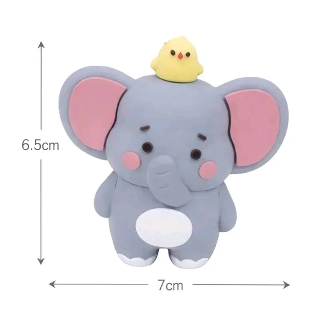 Cute Animal Cake Topper - 1 Pc, Elephant