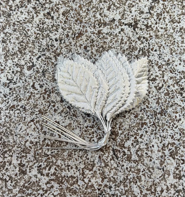 Artificial Silver Leaf - Size 3, 10 Pcs Pack