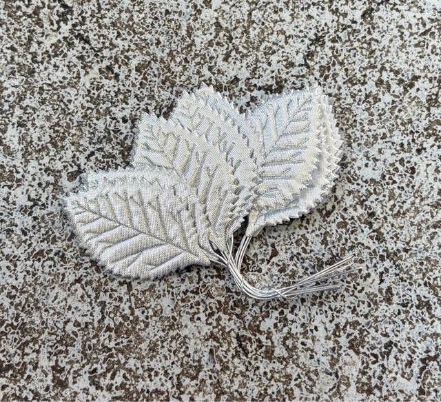Artificial Silver Leaf - Size 4, 10 Pcs Pack