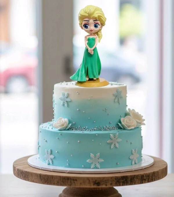 CAKE TOPPER PRINCESS - 1 Pc, Green Doll