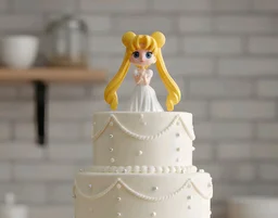 CAKE TOPPER PRINCESS - 1 Pc, Long Hair Doll