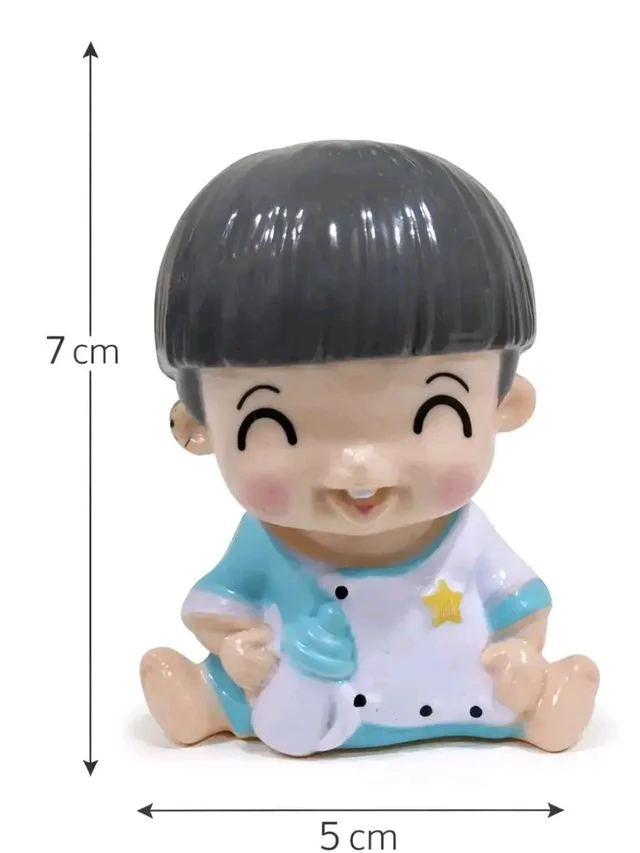 Boy Toy With Milk Bottle In Hand - 1 Pc