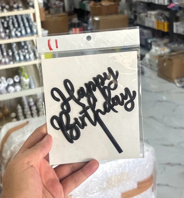 Acrylic Black Topper - 5 Inch, Black, 11