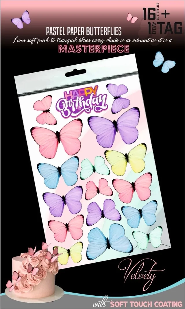 Card Paper Butterfly - Delight 34