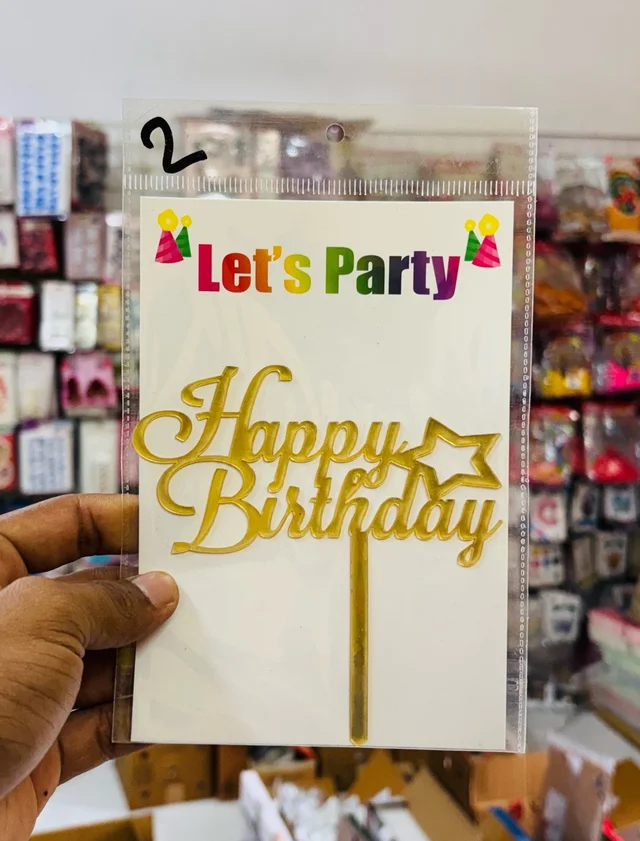 Acrylic Gold Topper - 5 Inch, 2