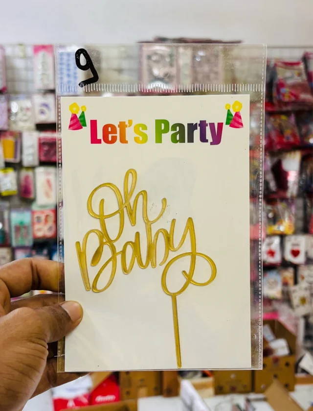 Acrylic Gold Topper - 5 Inch, 9