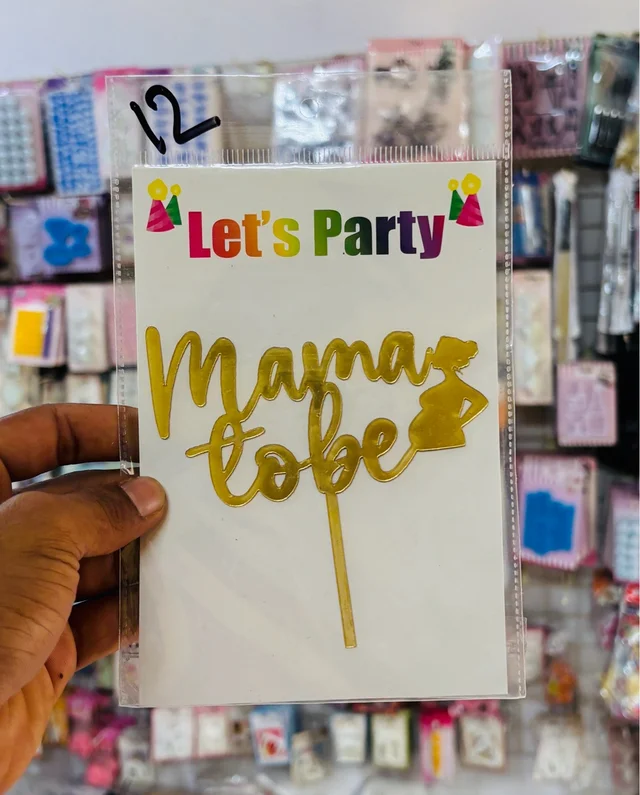 Acrylic Gold Topper - 5 Inch, 12