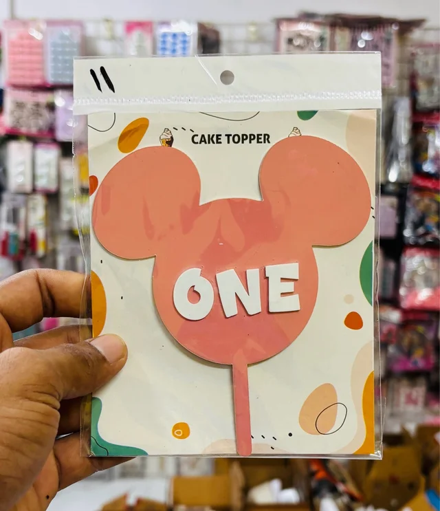 Double Acrylic Cake Topper - 5 Inch, Delight 11