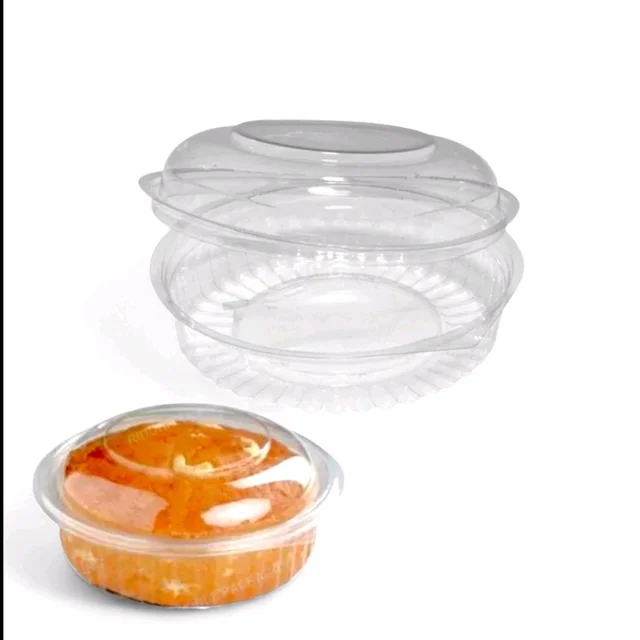 Round Pvc Container - 500G, 10 Pcs Pack