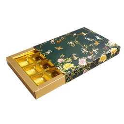 Slider Chocolate Box With Cavity - 12 Cavity, 10 Pcs, Green