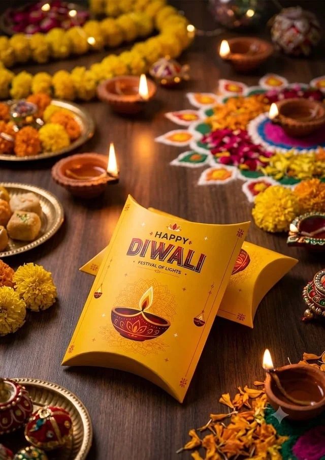 Diwali Coin Box - 5.5*4.5*1.25 Inch, 10 Pcs, Delight 3