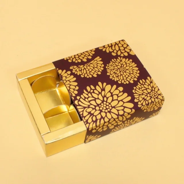 Slider Chocolate Box With Cavity - 4 Cavity, 10 Pcs, Delight 3