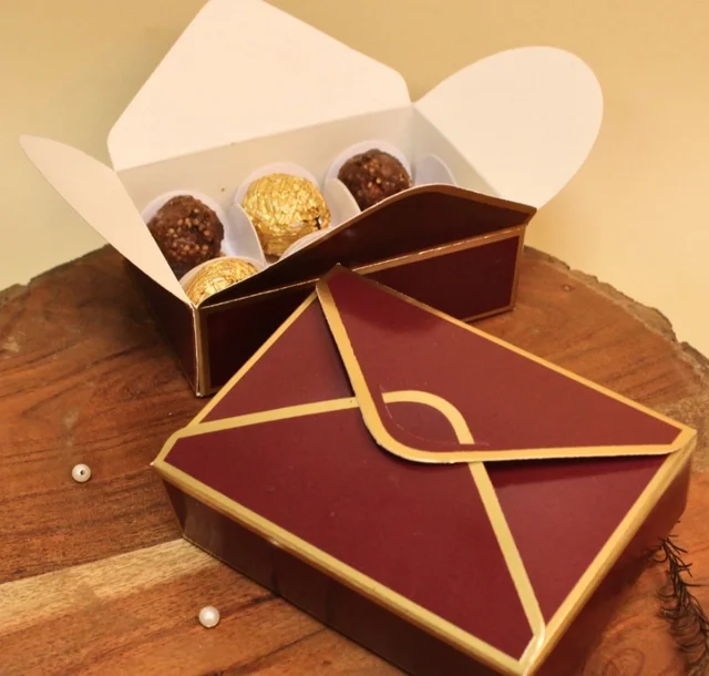 Slider Chocolate Box With Cavity - 6 Cavity, 10 Pcs, Delight 1