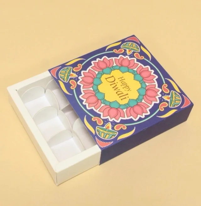 Slider Chocolate Box With Cavity - 9 Cavity, 10 Pcs, Delight 1