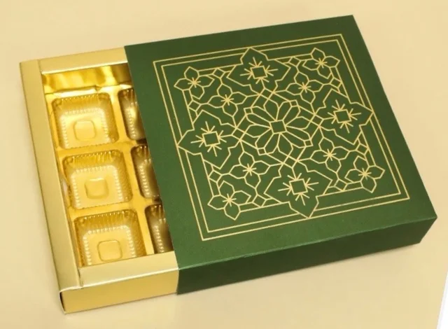Slider Chocolate Box With Cavity - 9 Cavity, 10 Pcs, Delight 4