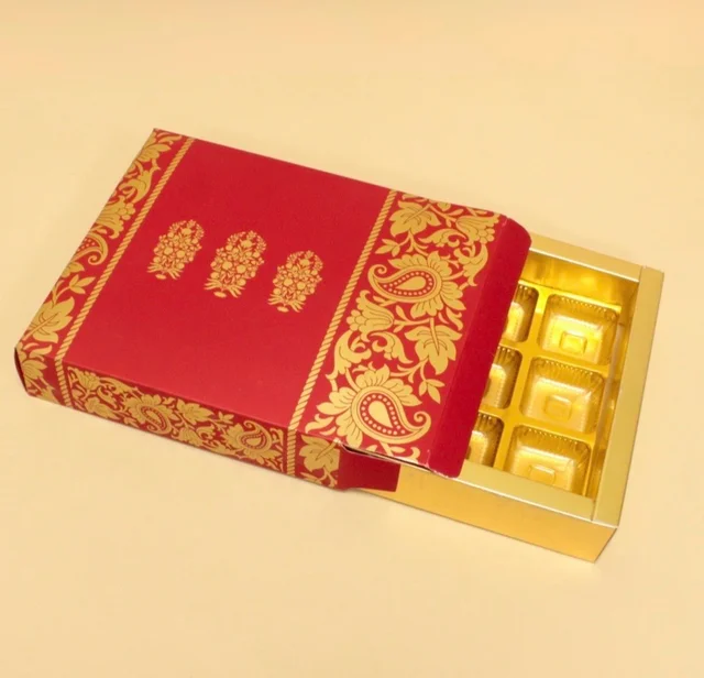 Slider Chocolate Box With Cavity - 9 Cavity, 10 Pcs, Delight 5