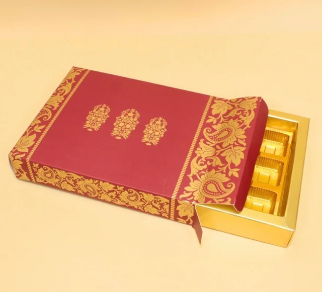 Slider Chocolate Box With Cavity - 12 Cavity, 10 Pcs, Delight 1