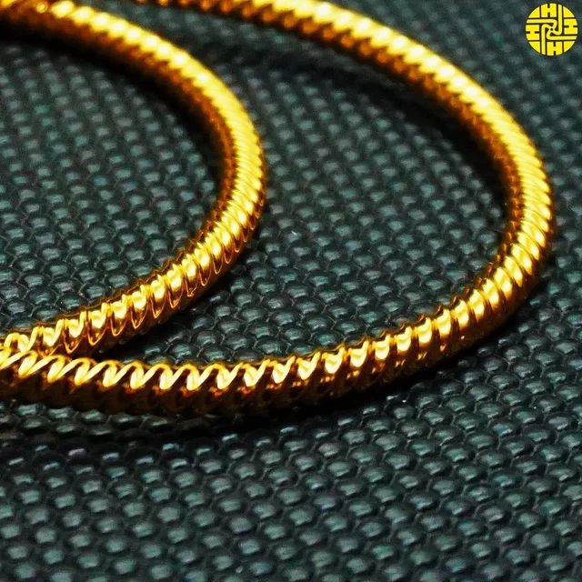 HJ High Gold Plating Designer Bangles Hmb 001a - Gold Plating, 2.4