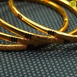 HJ High Gold Plating Designer Bangles Hmb 029a - Multi, Gold Plating, 2.4