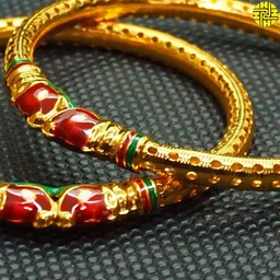 HJ High Gold Plating Designer Bangles Hmb 051a - Multi, Gold Plating, 2.6