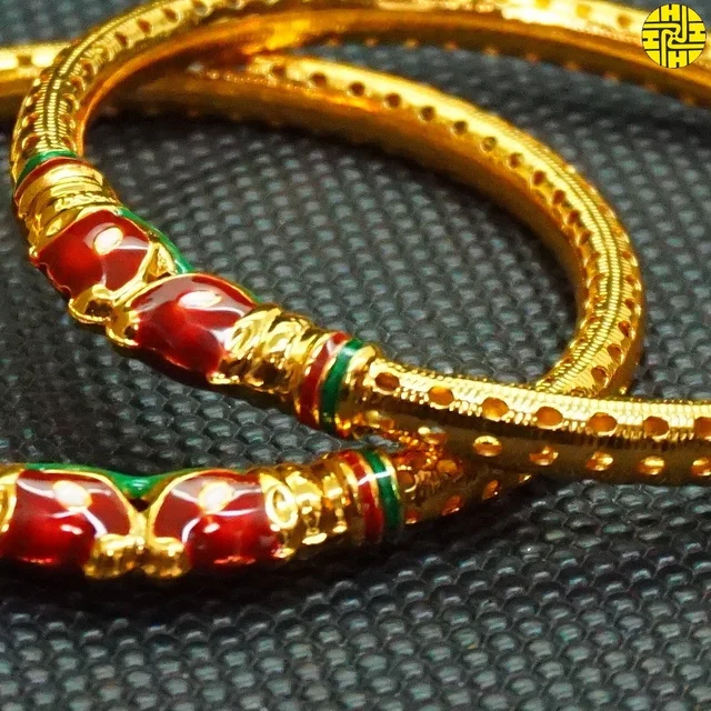 HJ High Gold Plating Designer Bangles Hmb 051a - Multi, Gold Plating, 2.6