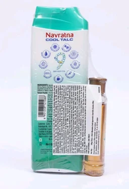 Navratna Cool Talc Mint Fresh , Navratna gold Ayurvedic Oil free 100 g power + 35ml oil free