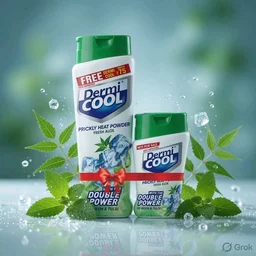 Dermi Cool Powder With Neem And Tulsi 150g + 60g