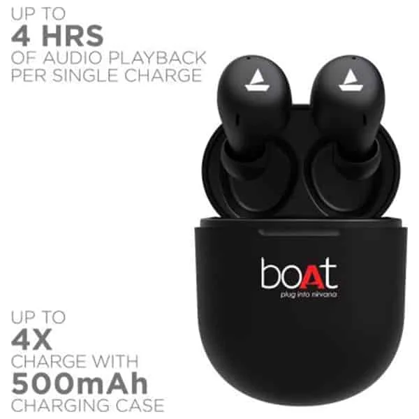 boAt Airdopes 383 True Wireless Earbuds - Blue - Blue