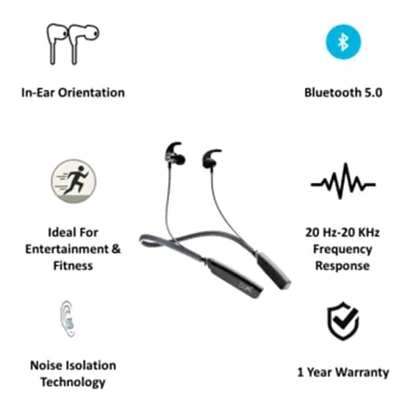 boAt Rockerz 238 Bluetooth Headset - Black - Black