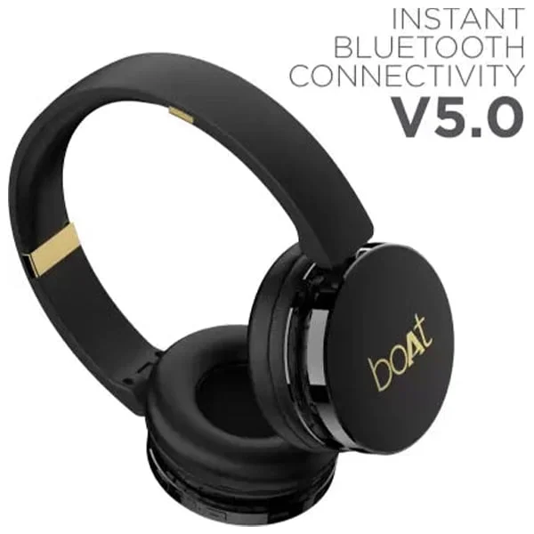 boAt Rockerz 370 Wireless Headphone - Black - Black