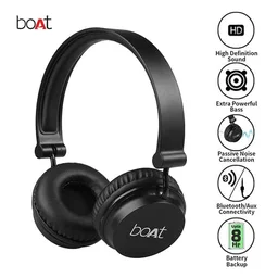 boAt Rockerz 410 Bluetooth Headphone Super Extra Bass - Black - Black