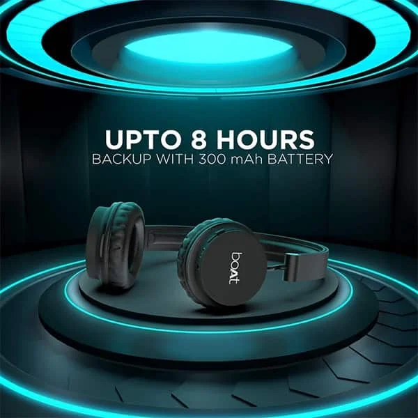 boAt Rockerz 410 Bluetooth Headphone Super Extra Bass - Black - Black