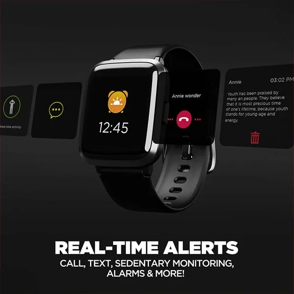 boAt Storm RTL Smart Watch - Black - Black