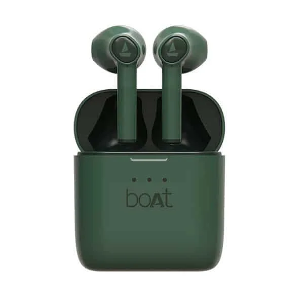 boAt TWS Airdopes 138 Wireless Earbuds - Green - Green