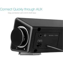 F&D F&D E200 3W 2 Channel Soundbar (Black)