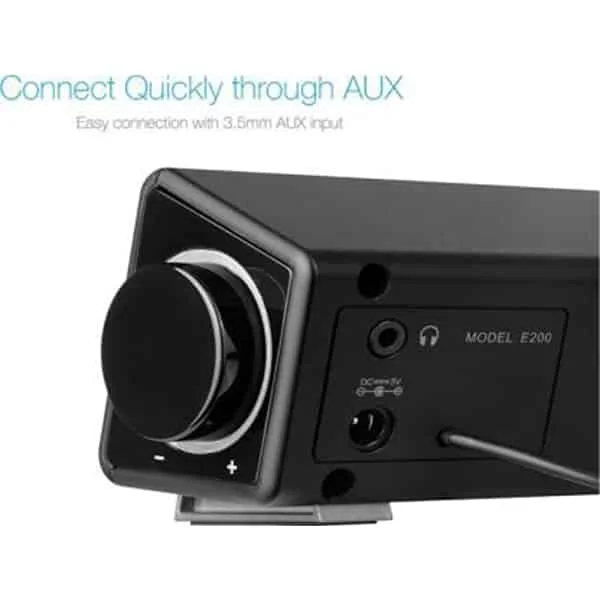 F&D F&D E200 3W 2 Channel Soundbar (Black)