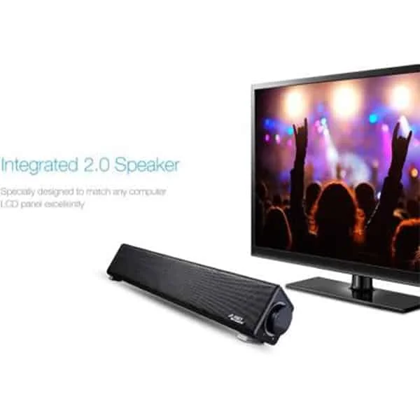 F&D F&D E200 3W 2 Channel Soundbar (Black)