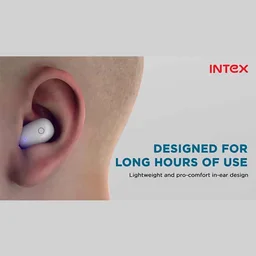 Intex Air Studs Flair True Wireless Earbuds (Black) - Black, White