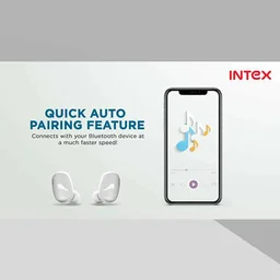 Intex Air Studs Flair True Wireless Earbuds (Black) - Black, White