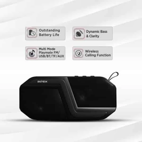 Intex Beast 801 10 W Bluetooth Speaker - Black - Black