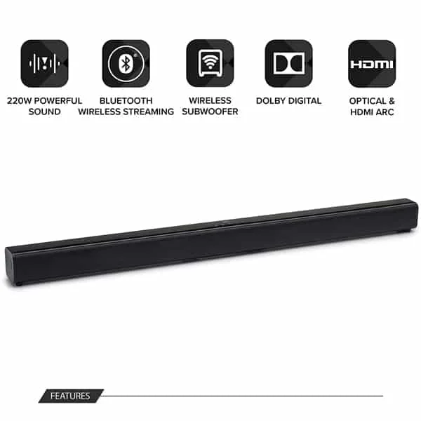 JBL Cinema SB160 2.1 Channel Soundbar with Wireless Subwoofer