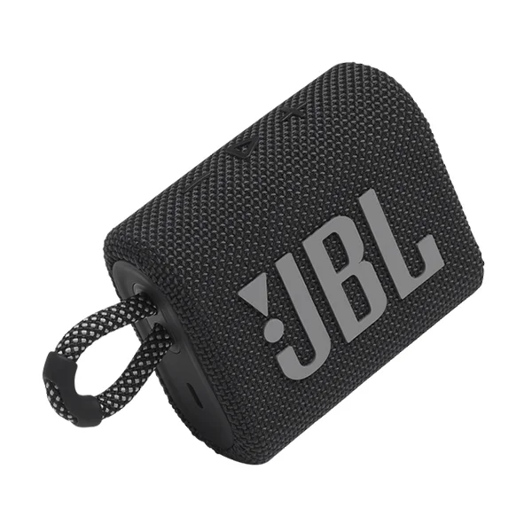 JBL GO3 Ultra Portable IP67 Water & Dustproof Bluetooth Speaker - Black - Black