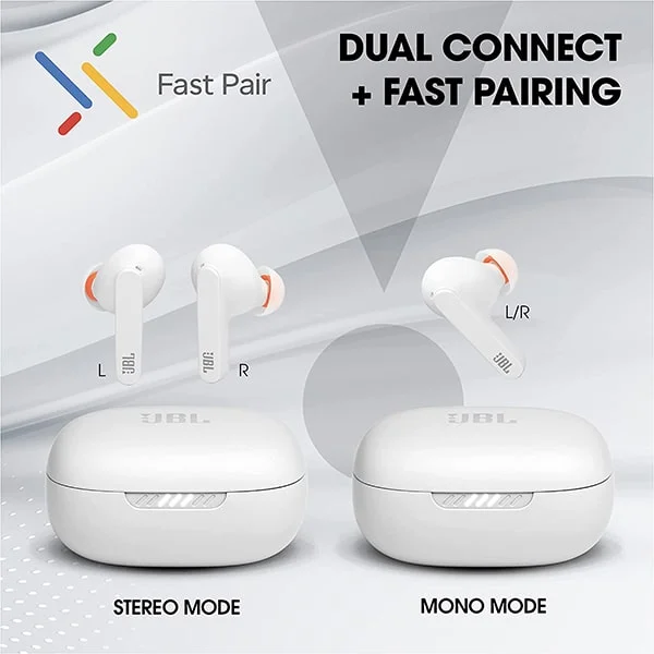 JBL Live Pro+ TWS Noise Cancelling Earbuds - White - White